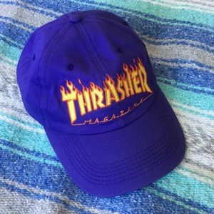 purple thrasher hat